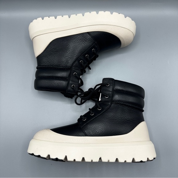 Ugg Neumel High Weather Hybrid Sneaker Leather Boots Mens Size 7 Black